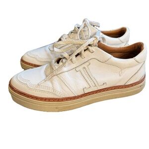 Lucchese DOUBLE L LACE UP SNEAKERS White Leather Women’s 6.5 S5